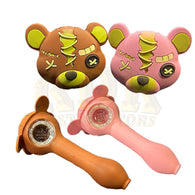 Silicone Scar Bear Hand Hand pipe