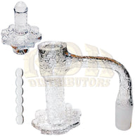 Quartz Terp Slurper Blender Set - Snowflake Male 14mm