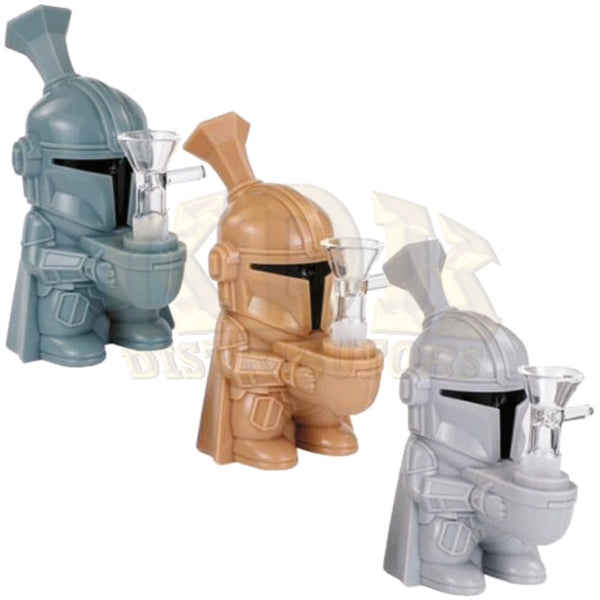 Silicone Water Pipe - Mandolorian 5.5"