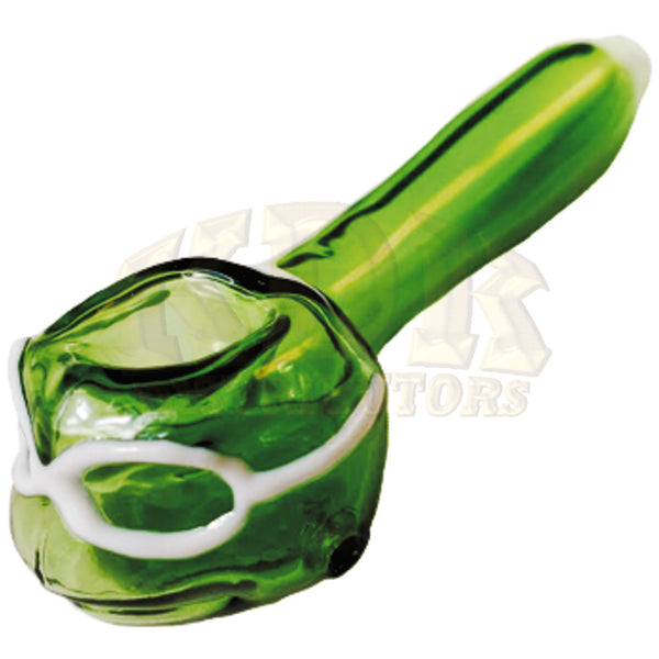 Pipe - 4.25" Glass Hand Pipe Turtle