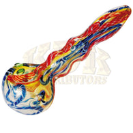 Pipe - 5" Glass Hand Pipe Multi Colour