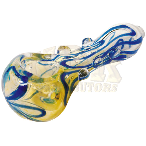 Pipe - 4" Glass Hand Pipe Flower