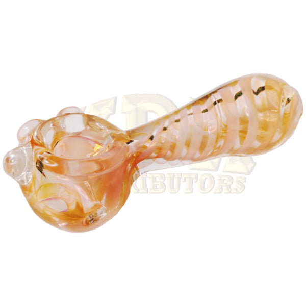 Pipe - 4" Glass Hand Pipe Spiral