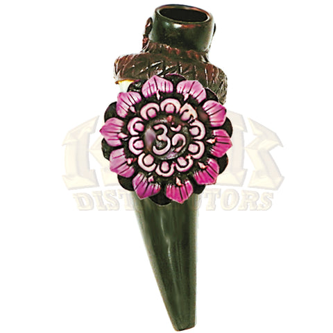 Bull Horn Pipe -  Ohm Lotus Hand Crafted