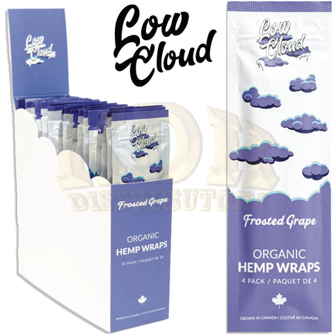 Low Cloud Frosted Grape Organic Hemp Wraps