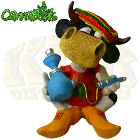 Cannabuds Figurine - Cow Sitting w/ Shisha