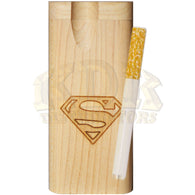Wood Dugout - Engraved Superman