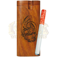 Wood Dugout - Engraved Caterpillar