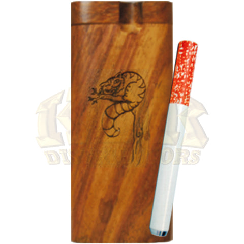 Wood Dugout - Engraved Chesire Cat