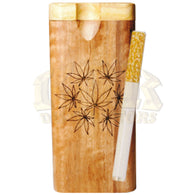 Wood Dugout - Engraved Flowers