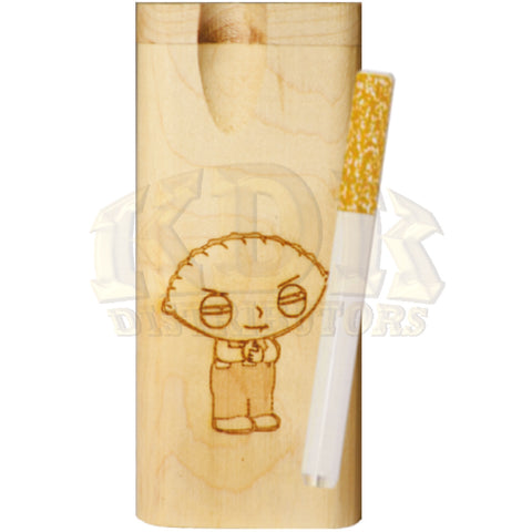 Wood Dugout - Engraved Stewie