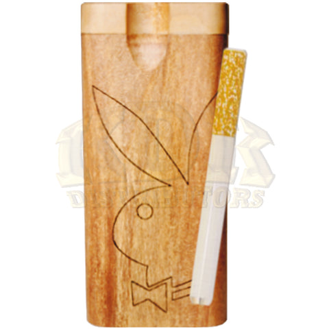 Wood Dugout - Engraved Bunny