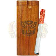 Wood Dugout - Engraved Autobot