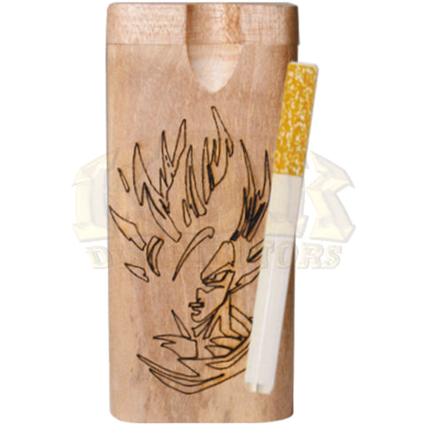 Wood Dugout - Engraved DragonBall Z Face