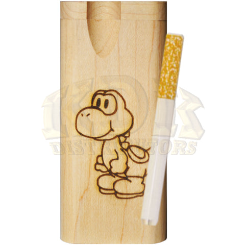 Wood Dugout - Engraved Yoshi