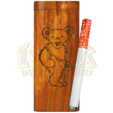 Wood Dugout - Engraved Dancing Bears