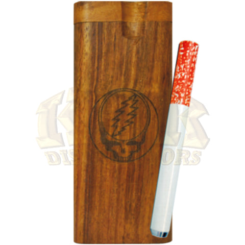 Wood Dugout - Engraved Steal Your face
