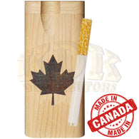 Mahogany Dugout - Engraved Maple Leaf