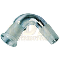 Glass Adapter Curved Male/Female 14/14mm