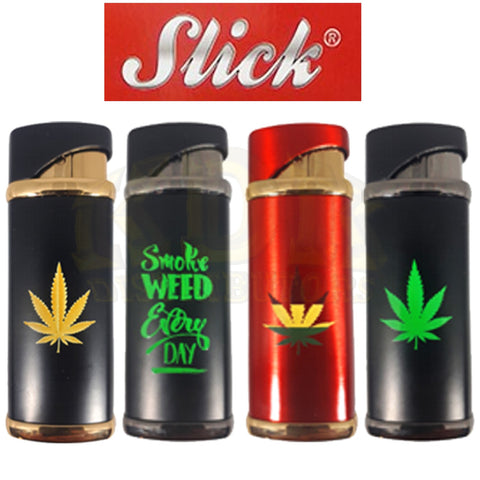 Slick Deluxe Lighter - Marijuana