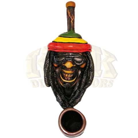 Mini Pipe - Rasta Man Hand Crafted