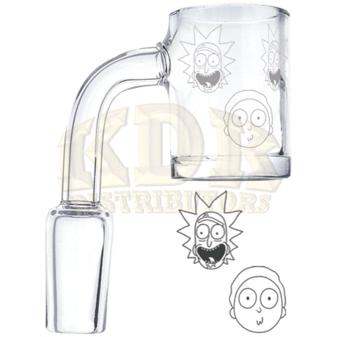 Quartz Banger - Etched R&M Faces Male 14mm