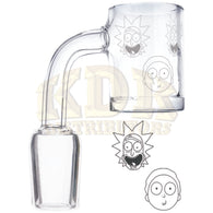 Quartz Banger - Etched R&M Faces Male 19mm