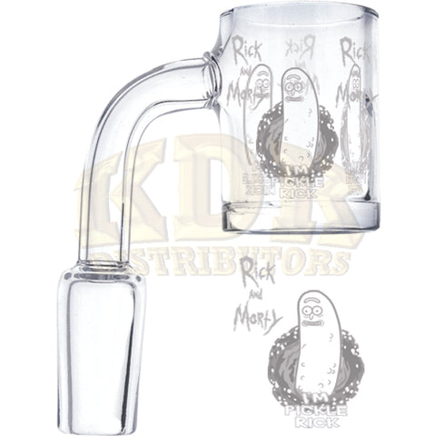 Quartz Banger - Etched Pickle Rick Male 14mm