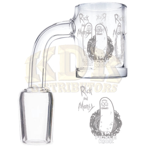 Quartz Banger - Etched Pickle Rick Male 19mm