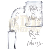 Quartz Banger - Etched R&M Logo Male 14mm