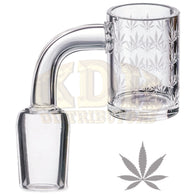 Quartz Banger - Etched Leaf Male 19mm