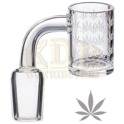 Quartz Banger - Etched Leaf Male 19mm