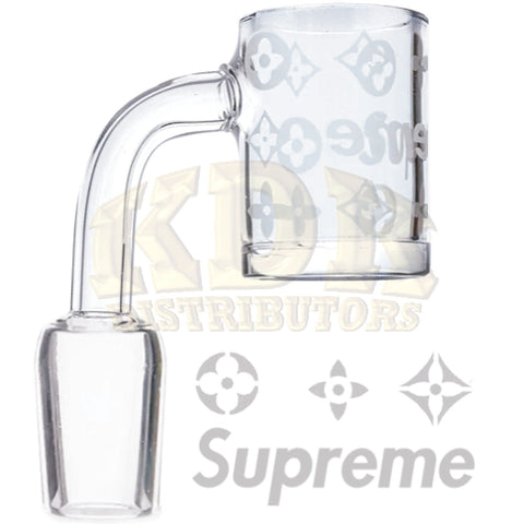 Quartz Banger - Etched Supreme LV Male 19mm