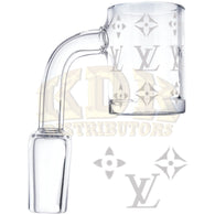 Quartz Banger - Etched LV Male 14mm