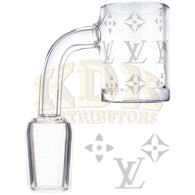 Quartz Banger - Etched LV Male 19mm