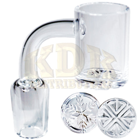 Quartz Banger - Snowflake Design Male 14mm