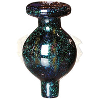 Glass Ball Carb Cap - US Colour, Fumed Speckle
