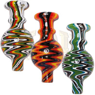 Glass Ball Carb Cap - US Colour, Wig Wag