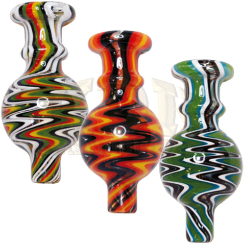 Glass Ball Carb Cap - US Colour, Wig Wag