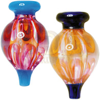 Glass Carb Cap - US Colour, Fumed Floral