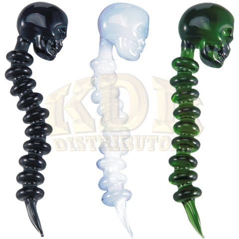 Glass Dabber - Skull/Spine