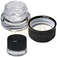 Glass Jar 5ml - Child Proof w/Plastic Lid