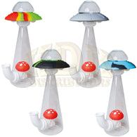 Silicone/Glass Water Pipe - UFO 7 Inches