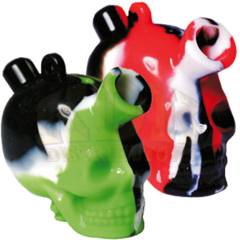 Silicone Blunt Bubbler - Skull