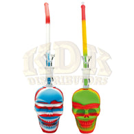Silicone Mini Skull Water Pipe - 3.75 Inches