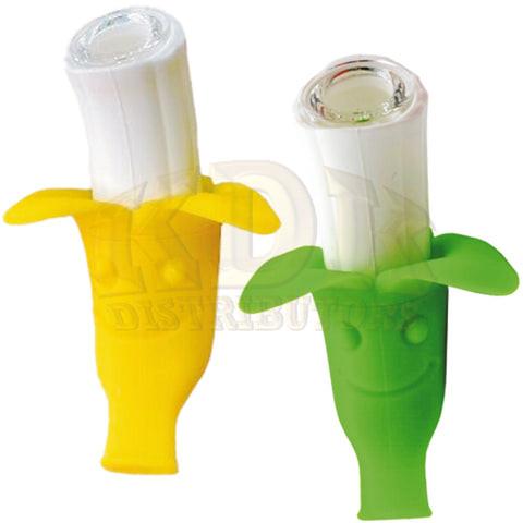 Silicone Banana Split Hand Pipe