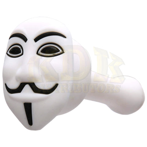 Silicone Hand Pipe Guy Fawkes/Anonymous