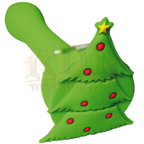Silicone Hand Pipe - Christmas Tree