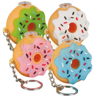 Silicone Hand Pipe Donut Keychain