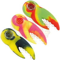 Silicone Lobster Claw Hand Pipe - 3.75"